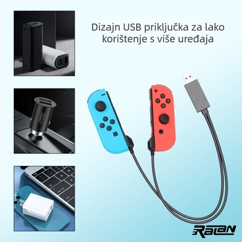 Switch Joy-Con punjački kabel RLTT13, duljina 30 cm, OEM, kompatibilan s Joy-Con