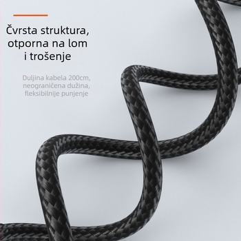 Type-C kabel za Lenovo kvadratni port PD3.1, duljina 2 m, 135 W, za Lenovo saver seriju, OEM