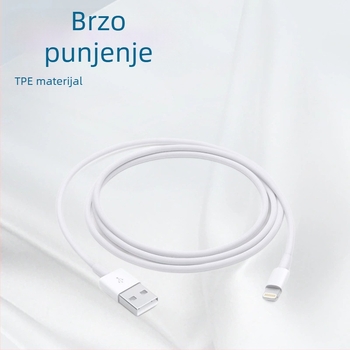 MFi certificirani Apple Lightning kabel — brzo punjenje, max. 2.4A, TPE materijal
