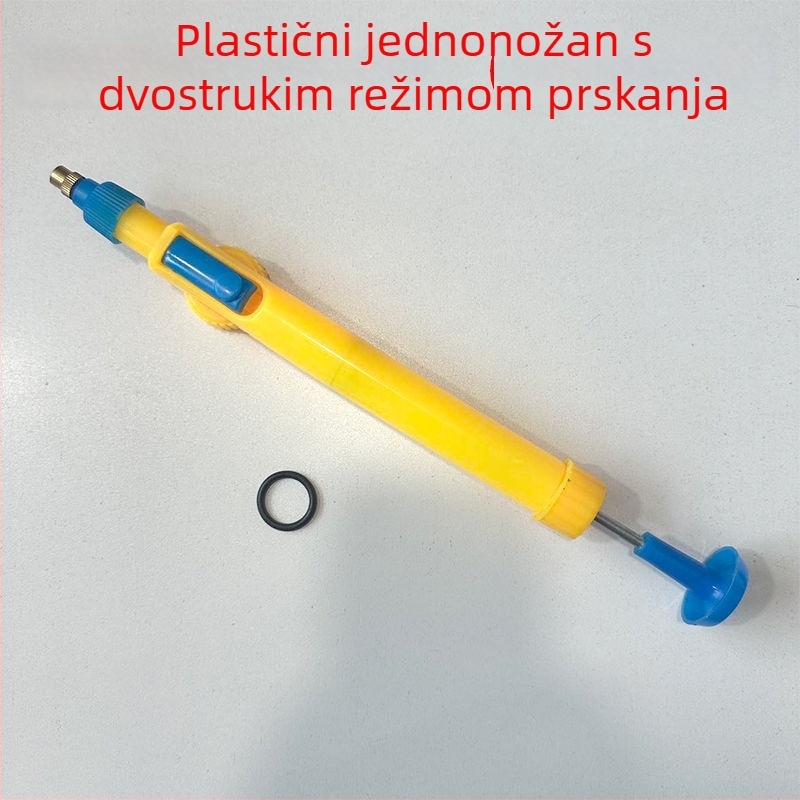 Bakrena posuda za zalijevanje s povratnim potiskom i vučnim raspršivačem te mlaznicom