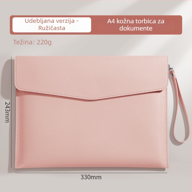 Torba za dokumente Care About, PVC materijal, prijenosni stil, pravokutni oblik.