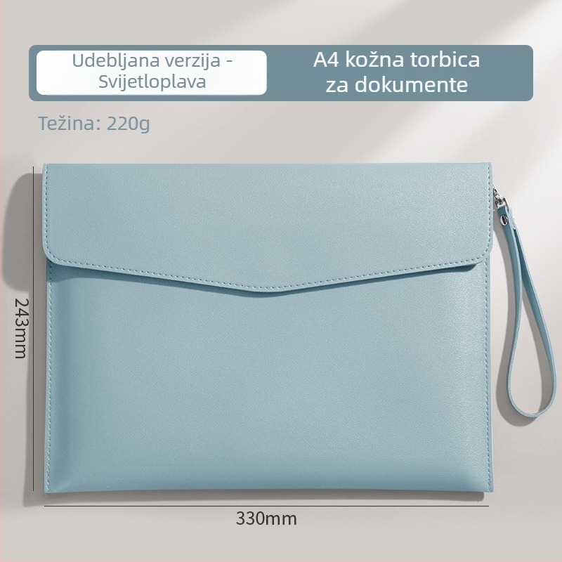 Torba za dokumente Care About, PVC materijal, prijenosni stil, pravokutni oblik.