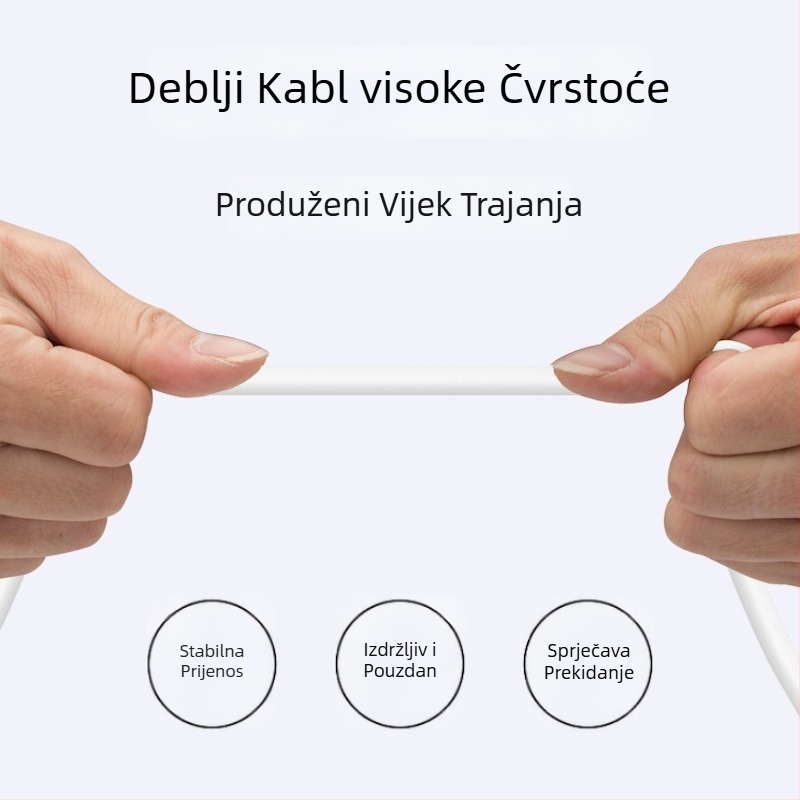 Micro USB kabel za punjenje - PVC omotač, jednokonktorni, 30W max, automatsko isključivanje