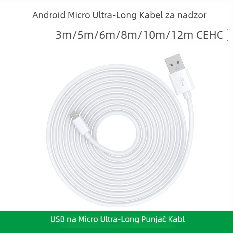 Micro USB kabel za punjenje - PVC omotač, jednokonktorni, 30W max, automatsko isključivanje