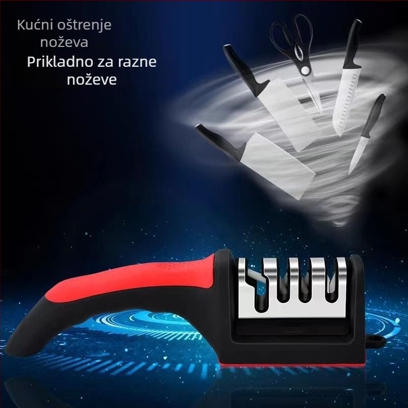 Oštrač noževa s uljnim kamenom, višenamjenski alat za oštrenje, moderni minimalistički dizajn (proljeće 2013 • oštrenje noževa)