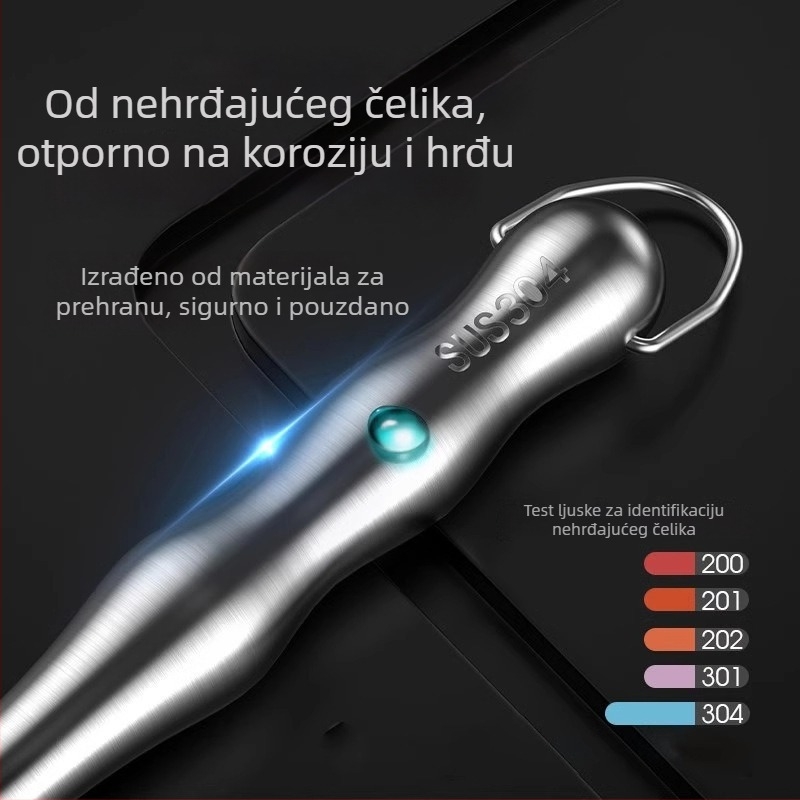 Četka za posuđe s dugačkim držalom, od 304 nehrđajućeg čelika, metalna kuglica za čišćenje u kuhinji