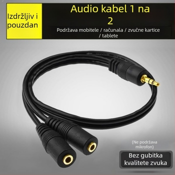 Slušalice splitter 1 na 2, audio kabel adapter, model One Point Two, kod Hy3124