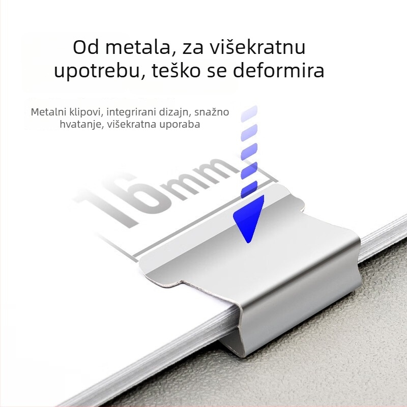Deli 8592 metalni kutni klip, set od 50 komada
