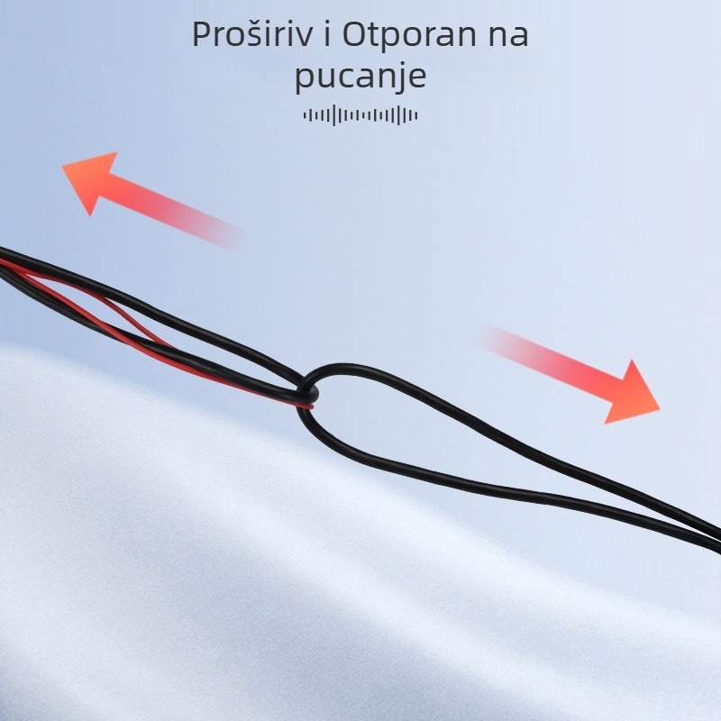 Kabel dashcama s pravim kutem, 2.5 mm video priključak, 5-pinski digitalni, PVC oklop, Rohs certificiran