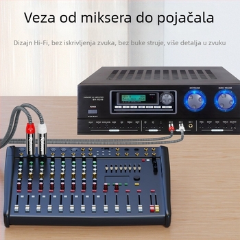 Lexon audio kabel s pozlaćenim završetkom; jezgra: čisti bakreni vodič; vodič: bakar bez oksidacije