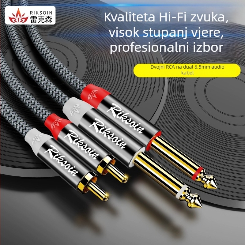 Lexon audio kabel s pozlaćenim završetkom; jezgra: čisti bakreni vodič; vodič: bakar bez oksidacije