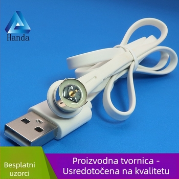 Magnetični kabel za punjenje s okruglim magnetskim konektorom, 5V2A, bakrena izolacija, 1 vodič, za elektroničke uređaje