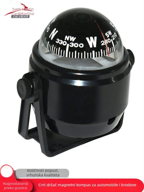 Kompas za vozilo, morski magnetski kompas, svjetleći, visoka preciznost, podesivo