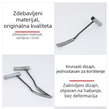 Mala vrtna lopata za kopanje divog povrća, uklanjanje korijena, plijevljenje i sadnja češnjaka i cvijeća