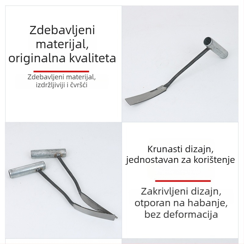 Mala vrtna lopata za kopanje divog povrća, uklanjanje korijena, plijevljenje i sadnja češnjaka i cvijeća