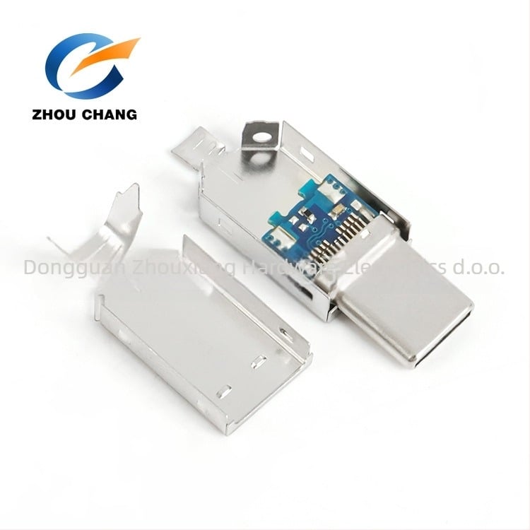 ZC USB Type-C 3.1 Muški konektor, Žica zavarena