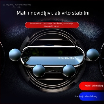 Izvlačni držač telefona u automobilu s gravitacijskim nosačem na otvoru za ventilaciju – universalna kompatibilnost