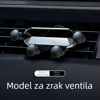 Izvlačni držač telefona u automobilu s gravitacijskim nosačem na otvoru za ventilaciju – universalna kompatibilnost