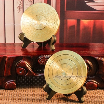 Mesingani kompas za stolni ukras – višeslojni motiv osam trigrami, ručica za fidget spinner