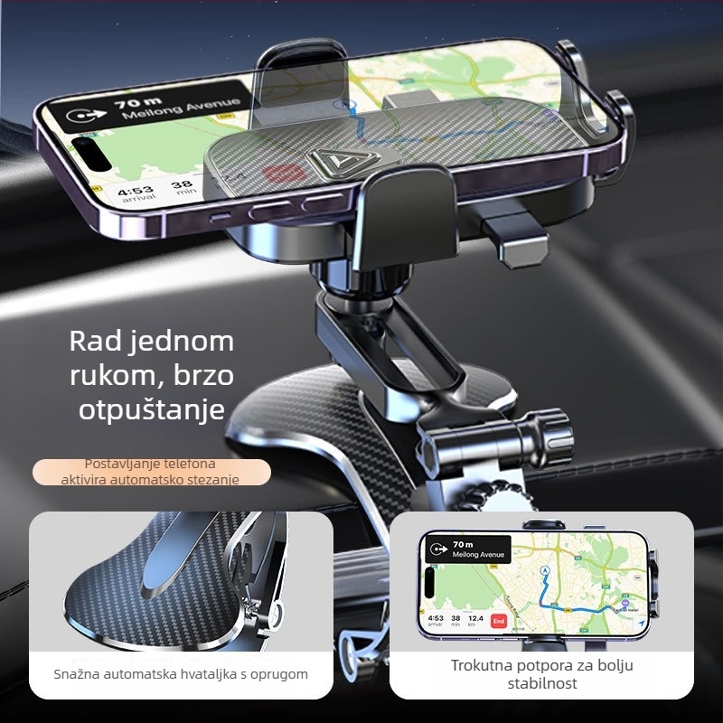 Univerzalni nosač za dashboard za GPS/navigaciju s gravitacijskom podrškom - Snap-On ugradnja