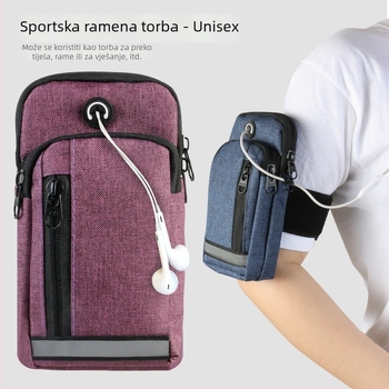 Ming Yu Mobilna torbica za pojas – Vertikalno-kvadratan dizajn, Oxford platno, zatvarač, Unisex
