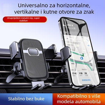 Univerzalni držač mobitela za automobil s ventilacijom, spiralni invertni kuk, Snap-On montaža, višefunkcionalni nosač navigacije, prilagodljiv