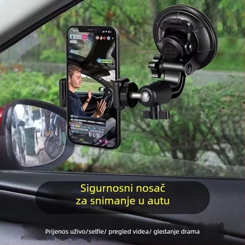 Auto držač za telefon s usisnim držačem, univerzalan, za prednje staklo, za navigaciju i snimanje videa