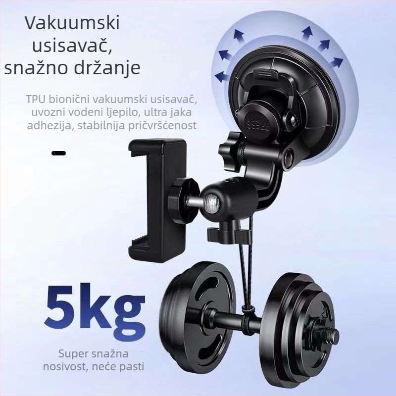 Auto držač za telefon s usisnim držačem, univerzalan, za prednje staklo, za navigaciju i snimanje videa
