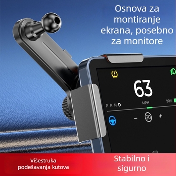 DP01 Držač za telefon na ploči automobila – klik rješenje za montažu, 17 mm kuglična glava, bez napajanja, klip za navigaciju središnje konzole