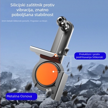 DP01 Držač za telefon na ploči automobila – klik rješenje za montažu, 17 mm kuglična glava, bez napajanja, klip za navigaciju središnje konzole