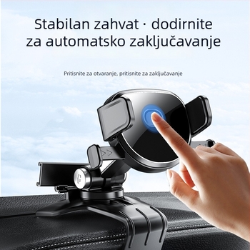 Držač za telefon u automobilu s klipom za otvor za ventilaciju, 360° rotacija, automatsko zaključavanje