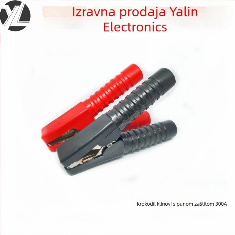 Yalin Electronics visokoučinkoviti aligator klips za baterije, 200–300A, galvanizirani kontakt, za 3C digitalne uređaje