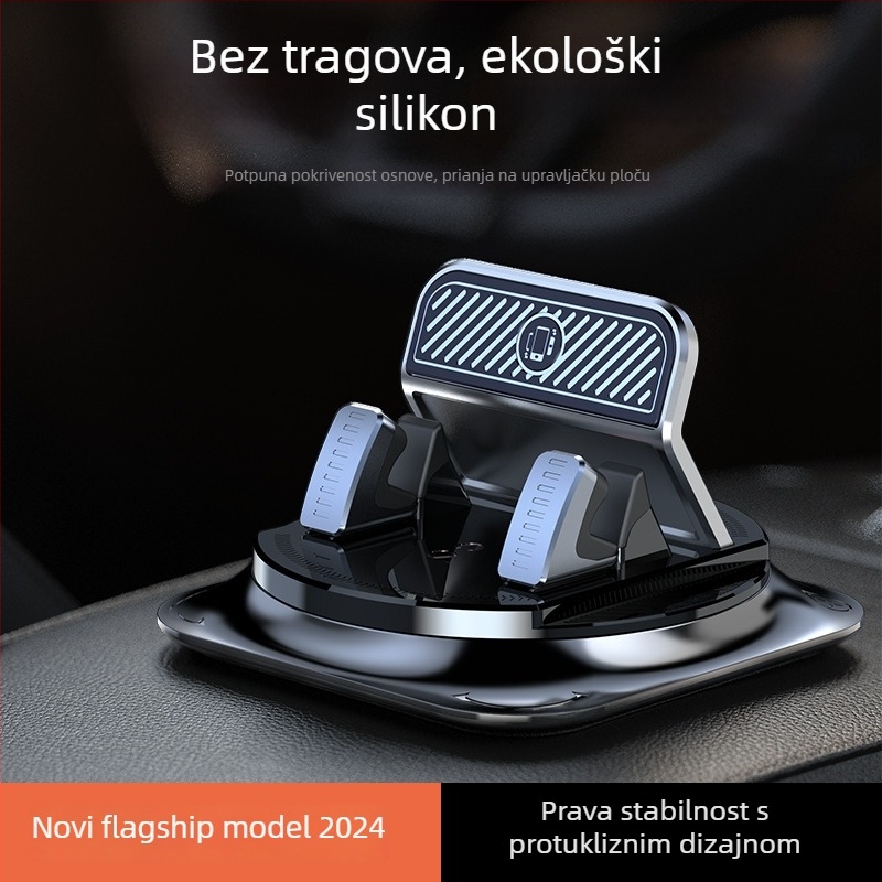 Auto nosač za telefon u automobilu s 360° okretom za navigaciju, adhezivna montaža, univerzalna ploča instrumenata, model A7
