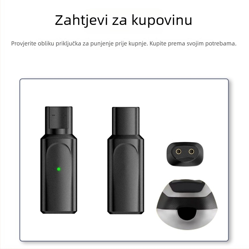 Braun električni brijač Type-C konverter za kabel za punjenje, kompatibilan sa serijama XT/HC/BG