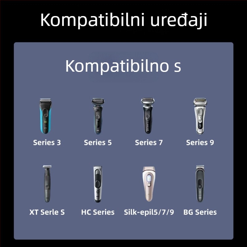 Braun električni brijač Type-C konverter za kabel za punjenje, kompatibilan sa serijama XT/HC/BG