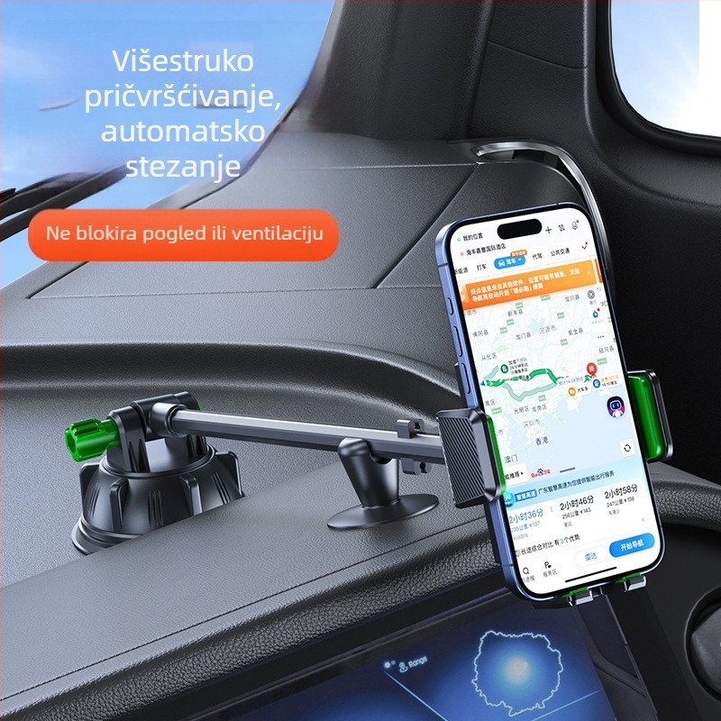Univerzalni držač za telefon u automobilu sa vakuumskim držačem za prednje staklo