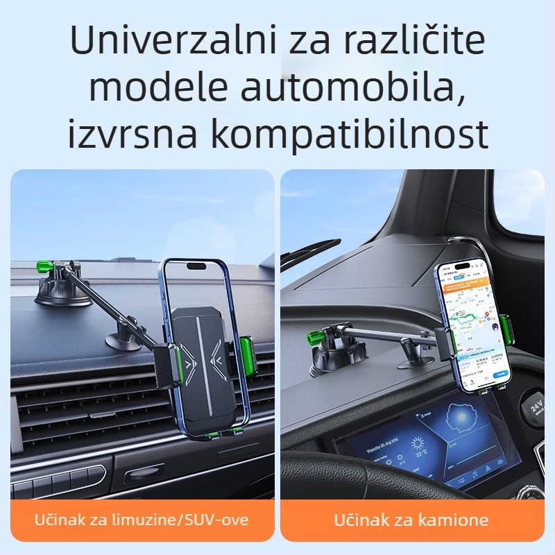 Univerzalni držač za telefon u automobilu sa vakuumskim držačem za prednje staklo