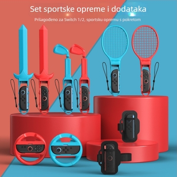 STARTRC GAMES Switch 2 Set sportskih kontrolera – Šermarski mač, Teniski reketa i Volan za utrke (ABS)