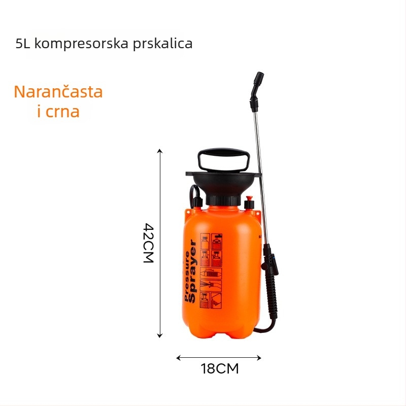 Ruksak prskalice od plastike za navodnjavanje vrta i raspršivanje pesticida, marka Strange Flower, mogućnost privatnog brendiranja