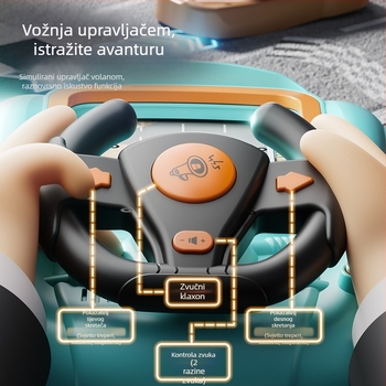 Dječja igračka volana – simulirano upravljanje, interaktivna stolna igra, plastika; za djecu 4–6 godina; podrijetlo Chenghai