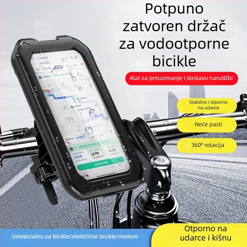 Hot držač za mobitel za auto – vodootporan, otporan na padanje, rotirajući, dodirnim upravljanjem, plastični