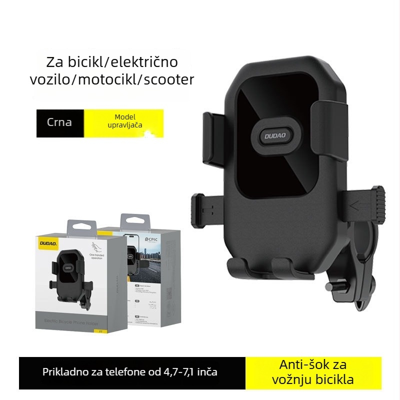 DUDAO Unique F7C Držač za telefon — Plastični nosač za električna vozila: električni bicikl, motocikl i skuter (Model F7C)