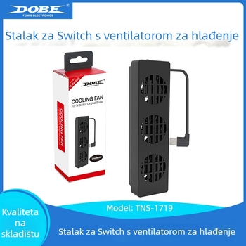 Osnovni ventilator za Nintendo Switch - Marka: DOBE FOMIS ELECTRONICS, Model: TNS-1719, Kompatibilnost: Nintendo Switch, Materijal: Plastika