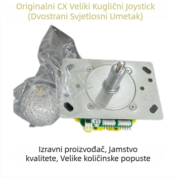 Osvijetljeni arkadni joystick za strojeve s kleštima, za strojeve za hvatanje, ribarske i borbene, s kabelom, 1 igrač, 0,3 kg, CX joystick