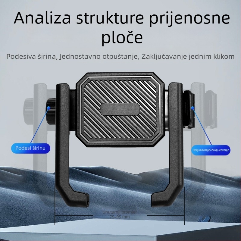Držač za telefon za električne skutere, bicikle i motocikle, s amortiziranim nosačem za navigaciju