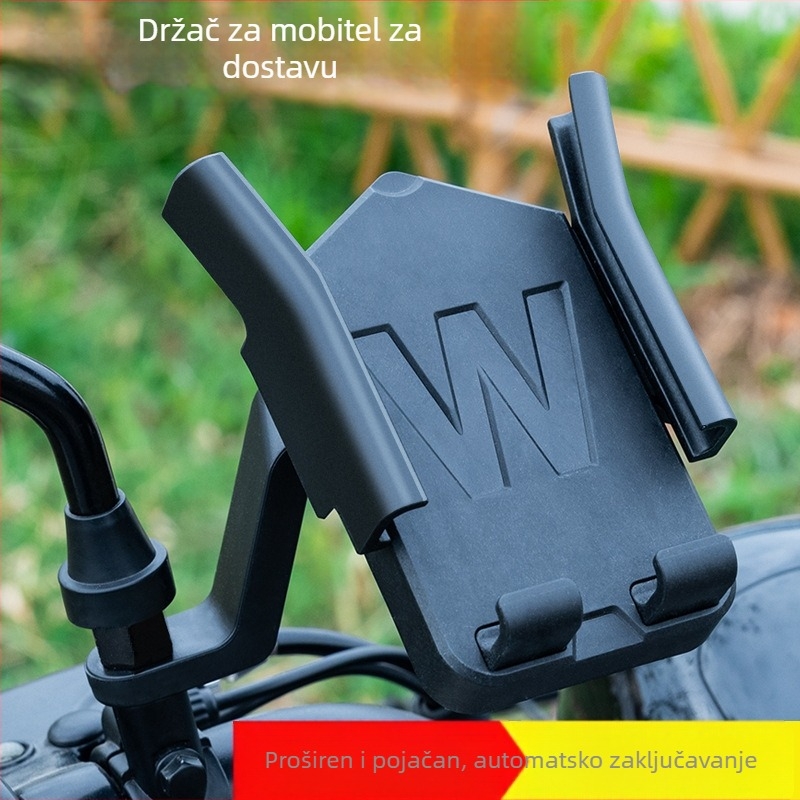 Univerzalni držač telefona za motocikl, elektromobil i bicikl, USB-om i otpornošću na udarce, ABS materijal