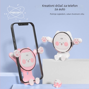 Che Dafu Ike 01 Držač za telefon u automobilu za otvor zraka, gravitacijsko pričvršćivanje, cartoon dizajn, za navigaciju