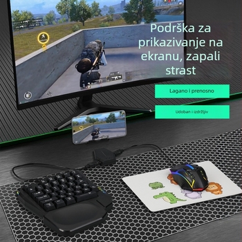 KTR-01 pretvarač tipkovnice i miša za Android — USB sučelje, Bluetooth, ABS materijal