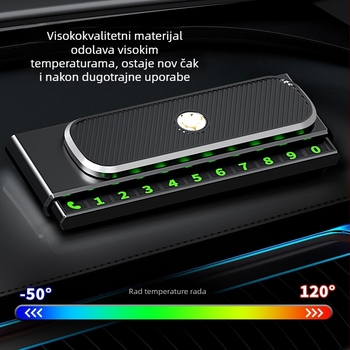 Privremena kartica za parkiranje za automobil, ukras srednje konzole, plastika, model Leyi, bez loga, bez prilagođavanja