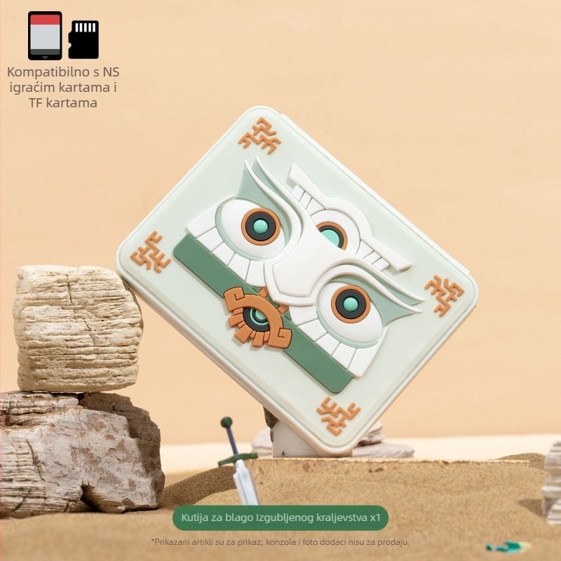 Kutija za kartice Nintendo Switch, ABS + silica gel, dimenzije 113×90×16 mm, težina ≈119 g, za 1–2 igrača
